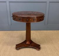 William IV Flame Mahogany Drum Table (2 of 9) William IV Flame Mahogany Drum Table (2 of 9)