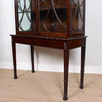 Edwardian Glazed Bookcase Cabinet on Stand Astragal Mahogany (10 of 11) Edwardian Glazed Bookcase Cabinet on Stand Astragal Mahogany (10 of 11)