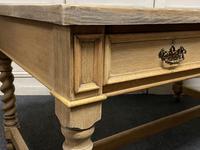 Large Oak 6 Drawer Writing Table (10 of 16) Large Oak 6 Drawer Writing Table (10 of 16)