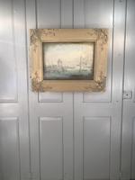 Antique Georgian or Early Victorian Landscape Oil Painting of Boats in Harbour by John Wilson Ewbank 2 of 2 (10 of 10) Antique Georgian or Early Victorian Landscape Oil Painting of Boats in Harbour by John Wilson Ewbank 2 of 2 (10 of 10)