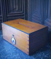 Antique Oak Mailbox (7 of 8) Antique Oak Mailbox (7 of 8)