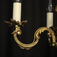 French Gilded Brass 4 Light Antique Chandelier (3 of 6) French Gilded Brass 4 Light Antique Chandelier (3 of 6)