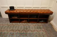 Long Mahogany Chesterfield Hall Seat Shoe Tidy (8 of 8) Long Mahogany Chesterfield Hall Seat Shoe Tidy (8 of 8)