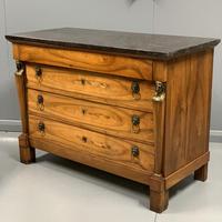 French Empire Commode with Marble Top (5 of 12) French Empire Commode with Marble Top (5 of 12)