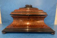 Victorian Burr Cedar & Ebony Shaped Tea Caddy (10 of 20) Victorian Burr Cedar & Ebony Shaped Tea Caddy (10 of 20)