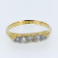 Antique Victorian Old Cut Diamond Five Stone 18k 18ct Yellow Gold Scroll Ring (6 of 9) Antique Victorian Old Cut Diamond Five Stone 18k 18ct Yellow Gold Scroll Ring (6 of 9)