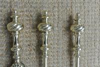 Superb Set Victorian Brass Fire Irons Larger Than Average Companion c.1890 (3 of 9) Superb Set Victorian Brass Fire Irons Larger Than Average Companion c.1890 (3 of 9)