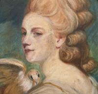 Mrs Mary Desbitt with Dove, After Sir Joshua Reynolds - Portrait Watercolour (6 of 9) Mrs Mary Desbitt with Dove, After Sir Joshua Reynolds - Portrait Watercolour (6 of 9)