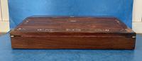William IV Rosewood Lap Desk with Mother of Pearl Inlay (7 of 12) William IV Rosewood Lap Desk with Mother of Pearl Inlay (7 of 12)