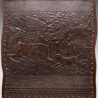 Antique Embossed Fire Screen, Oak, Leather, Fireside, Arts & Crafts, Edwardian (7 of 12) Antique Embossed Fire Screen, Oak, Leather, Fireside, Arts & Crafts, Edwardian (7 of 12)
