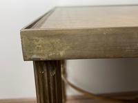French Brass Square Leather Top Coffee Table (4 of 28) French Brass Square Leather Top Coffee Table (4 of 28)