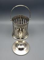 Antique English Silver Plate & Cut Glass Biscuit Barrel / Ice Bucket (2 of 6) Antique English Silver Plate & Cut Glass Biscuit Barrel / Ice Bucket (2 of 6)