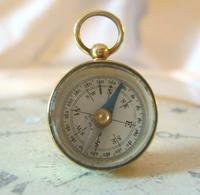 Vintage French Pocket Watch Chain Compass Fob 1940s Chunky Brass Drum Case Fwo (3 of 10) Vintage French Pocket Watch Chain Compass Fob 1940s Chunky Brass Drum Case Fwo (3 of 10)