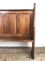 Antique Victorian Pitch Pine Curved Back Pew or Settle (11 of 16) Antique Victorian Pitch Pine Curved Back Pew or Settle (11 of 16)