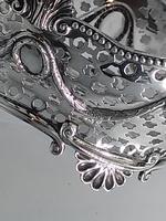 Edwardian Solid Silver Basket, London 1893 (5 of 6) Edwardian Solid Silver Basket, London 1893 (5 of 6)