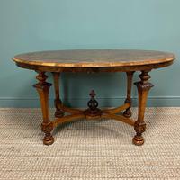 Magnificent Victorian Figured Walnut Antique Centre Table (5 of 9) Magnificent Victorian Figured Walnut Antique Centre Table (5 of 9)