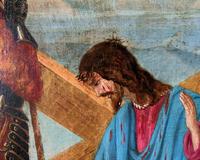 Lovely 19th Century Religious Old Master Christ & Cross Oil Painting - Set 14 Available (8 of 19) Lovely 19th Century Religious Old Master Christ & Cross Oil Painting - Set 14 Available (8 of 19)