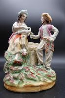 Well Modelled Late 19th Century Staffordshire Double Figure (2 of 6) Well Modelled Late 19th Century Staffordshire Double Figure (2 of 6)