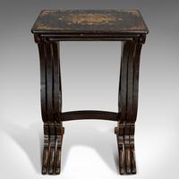 Antique Nest Of Occasional Tables, Oriental, Trio, Japanned, Victorian c.1880 (4 of 12) Antique Nest Of Occasional Tables, Oriental, Trio, Japanned, Victorian c.1880 (4 of 12)