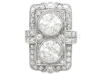 4.84ct Diamond & Platinum Dress Ring - Art Deco - Antique French c.1920 (4 of 9) 4.84ct Diamond & Platinum Dress Ring - Art Deco - Antique French c.1920 (4 of 9)