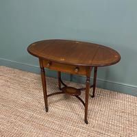 Small Edwardian Inlaid Mahogany Antique Sofa Table (4 of 9) Small Edwardian Inlaid Mahogany Antique Sofa Table (4 of 9)