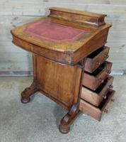 Antique 19th Century Walnut Inlaid Davenport Desk (10 of 11) Antique 19th Century Walnut Inlaid Davenport Desk (10 of 11)
