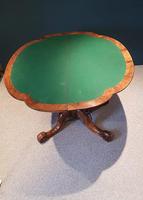 Fine Antique Burr Walnut Petal Shaped Card Table (6 of 6) Fine Antique Burr Walnut Petal Shaped Card Table (6 of 6)