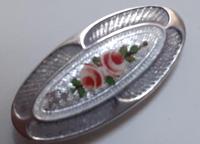 Pretty Deco Silver and Guilloche Enamel Brooch by Charles Horner 1920 (2 of 4) Pretty Deco Silver and Guilloche Enamel Brooch by Charles Horner 1920 (2 of 4)