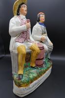 Late 19th Century Staffordshire Figure of Tam O Shanter & Souter Johnny (2 of 4) Late 19th Century Staffordshire Figure of Tam O Shanter & Souter Johnny (2 of 4)