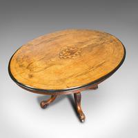 Antique Breakfast Table, English, Walnut, Mahogany, Tilt Top, Oval, Victorian (4 of 12) Antique Breakfast Table, English, Walnut, Mahogany, Tilt Top, Oval, Victorian (4 of 12)