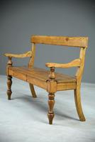 Rustic Pine Bar Back Bench (5 of 7) Rustic Pine Bar Back Bench (5 of 7)