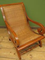 Vintage British Colonial Style Teak & Cane Plantation Chair & Footstool (15 of 17) Vintage British Colonial Style Teak & Cane Plantation Chair & Footstool (15 of 17)