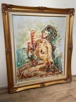 Impressionism Oil Painting Thailand School "Posing Nude Lady" (4 of 25) Impressionism Oil Painting Thailand School "Posing Nude Lady" (4 of 25)