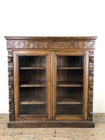 Victorian Glazed Oak Cabinet with Carved Detail (4 of 10) Victorian Glazed Oak Cabinet with Carved Detail (4 of 10)