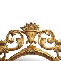 Antique Carved Oval Gilt Mirror (6 of 7) Antique Carved Oval Gilt Mirror (6 of 7)
