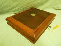 Flame Mahogany Jewel – Document Box + Tray c.1880 (5 of 12) Flame Mahogany Jewel – Document Box + Tray c.1880 (5 of 12)