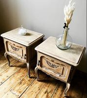 French Limed Oak Bedside Tables / Bedside Cabinets / Nightstands (2 of 4) French Limed Oak Bedside Tables / Bedside Cabinets / Nightstands (2 of 4)
