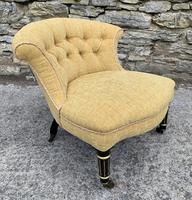 Small Antique Victorian Upholstered Salon Chair (11 of 17) Small Antique Victorian Upholstered Salon Chair (11 of 17)