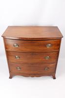 Small Georgian Mahogany Bow Front Chest Drawers