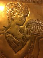 Art Nouveau Brass Plaque “ Pandora” (5 of 6) Art Nouveau Brass Plaque “ Pandora” (5 of 6)