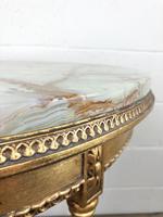 Gold Gilt Table with Circular Onyx Top (5 of 11) Gold Gilt Table with Circular Onyx Top (5 of 11)