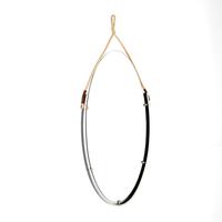Vintage Steel, Leather & Rope Mirror (1 of 8)