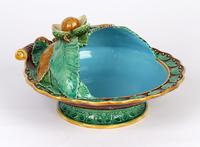 Minton Majolica Pottery Pedestal Chestnut Dish Dated 1867 (10 of 14) Minton Majolica Pottery Pedestal Chestnut Dish Dated 1867 (10 of 14)