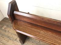 Antique Pitch Pine Church Pew with Enamel Number '37' (9 of 12) Antique Pitch Pine Church Pew with Enamel Number '37' (9 of 12)