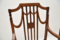 Pair of Antique Edwardian Inlaid Mahogany Armchairs (6 of 12) Pair of Antique Edwardian Inlaid Mahogany Armchairs (6 of 12)