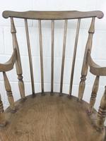 Early 20th Century Antique Beech Penny Seat Armchair (7 of 10) Early 20th Century Antique Beech Penny Seat Armchair (7 of 10)