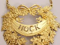 George III Silver Gilt Wreath Wine Label 'HOCK' by Digby Scott & Benjamin Smith - London 1806 (6 of 11) George III Silver Gilt Wreath Wine Label 'HOCK' by Digby Scott & Benjamin Smith - London 1806 (6 of 11)
