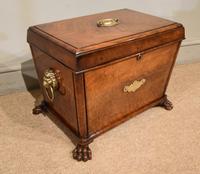 Regency Mahogany Cellarette with Lion Handles (1 of 5)