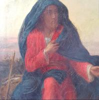 19th Century Oil on Canvas Double Sided Shepard. Jesus & Mary Magdalene (8 of 13) 19th Century Oil on Canvas Double Sided Shepard. Jesus & Mary Magdalene (8 of 13)
