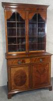 Edwardian Inlaid Mahogany Bookcase - (8 of 10) Edwardian Inlaid Mahogany Bookcase - (8 of 10)